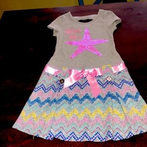 Grey dress with sequence